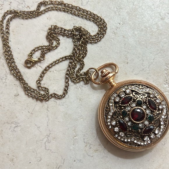 Jewelry - Women’s 32” Pendant Necklace & Hidden Watch.